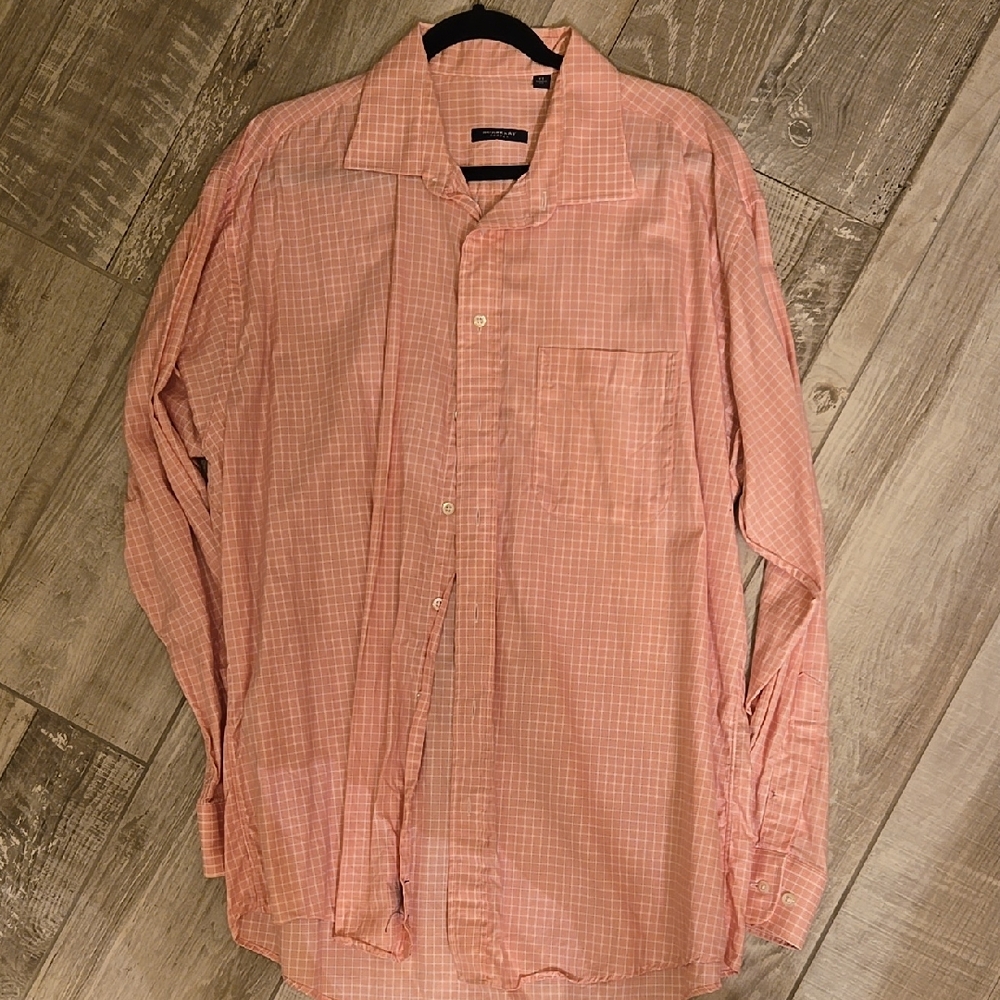 Burberry Pink Casual Button Down Shirt